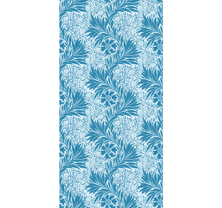 Complex Botanical Motif floral roller blind - TenStickers