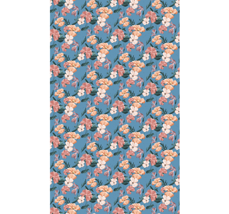 Floral Pattern Delight blind flowers and plants - TenStickers