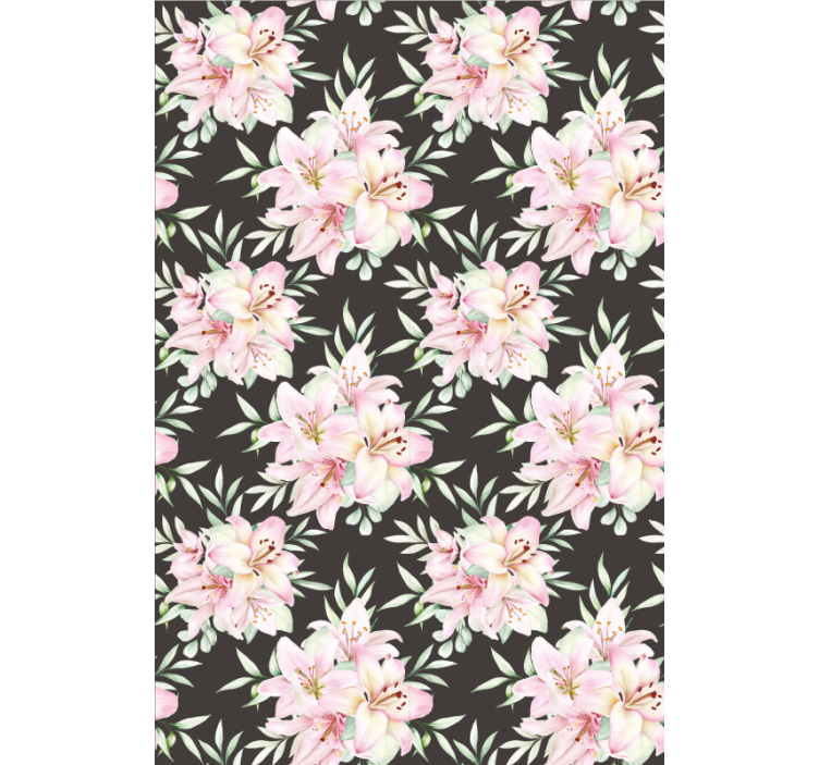Lily pattern blind flowers and plants - TenStickers
