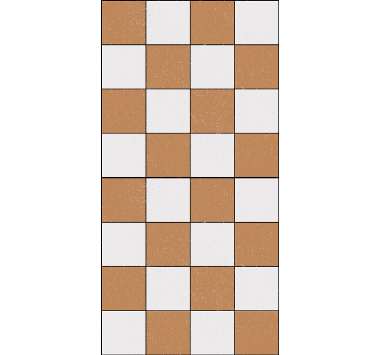 Pattern roller blind checkerboard design - TenStickers