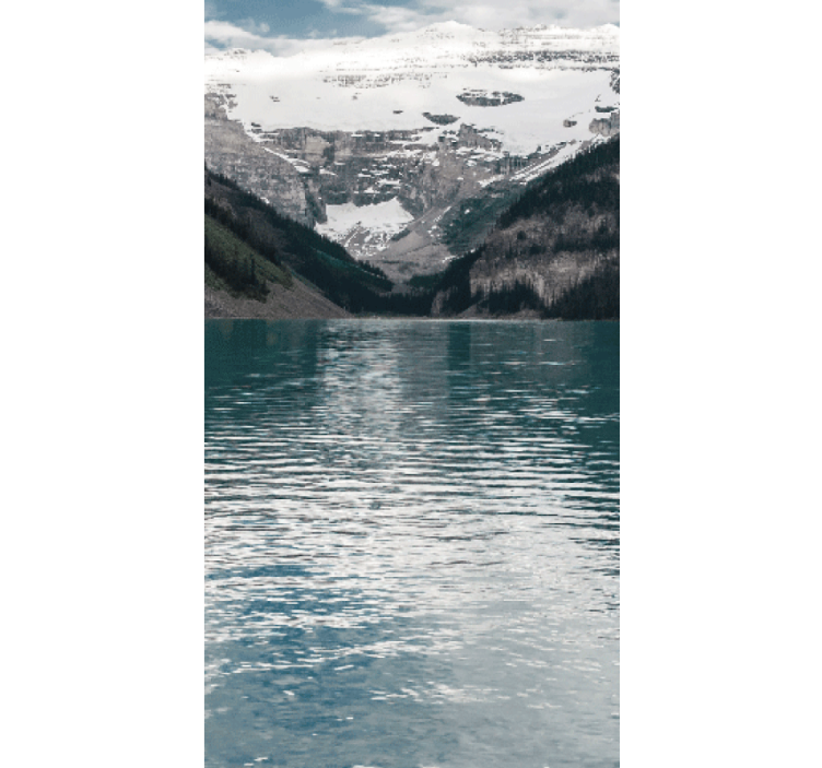 Mountain lake reflections blind original - TenStickers