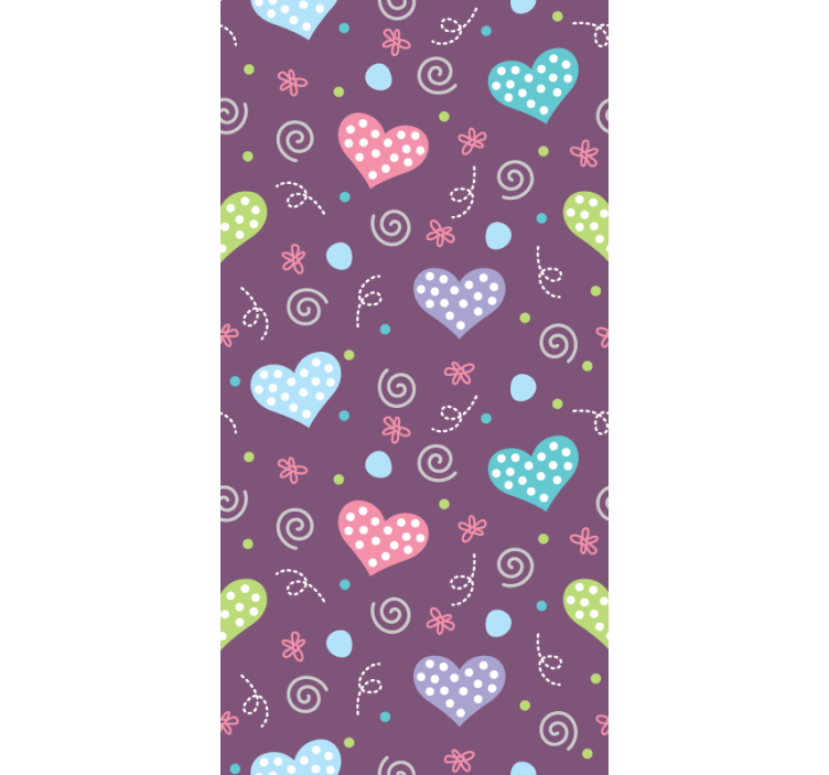 Colorful heart patterns love blind - TenStickers