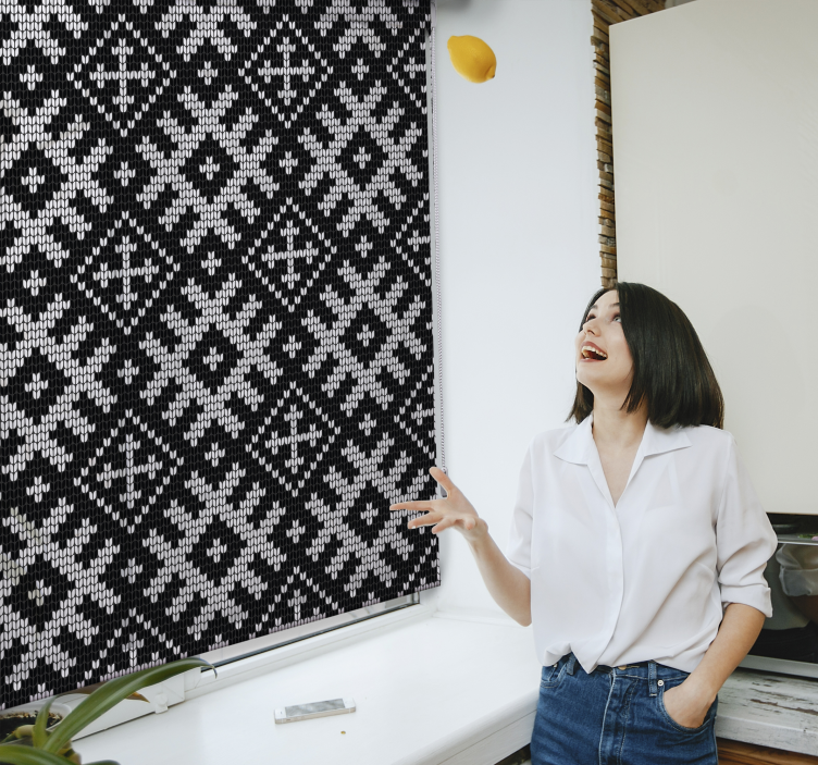 Geometric Pattern Craft modern blind - TenStickers