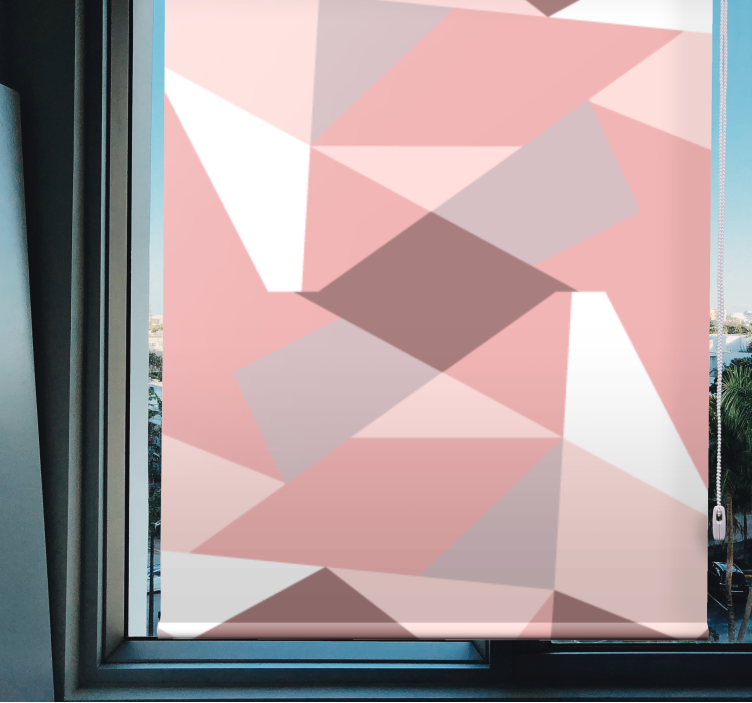 Abstract Geometric Shapes pattern roller blind - TenStickers