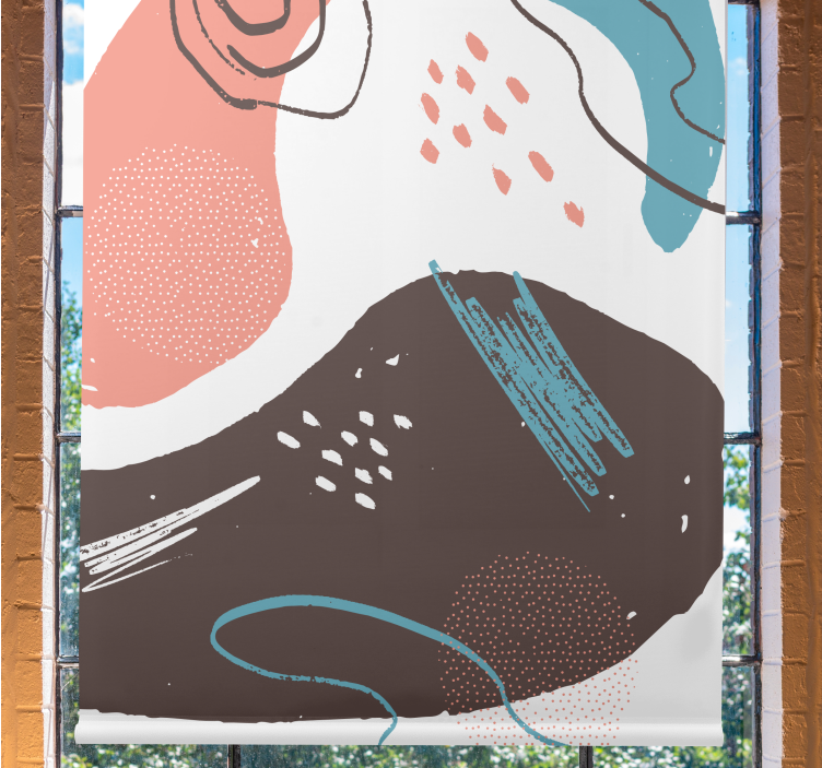 Abstract Shapes art deco blind - TenStickers