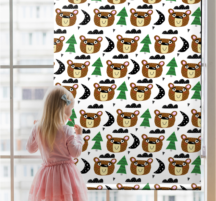 Baby bear patterns blind children - TenStickers