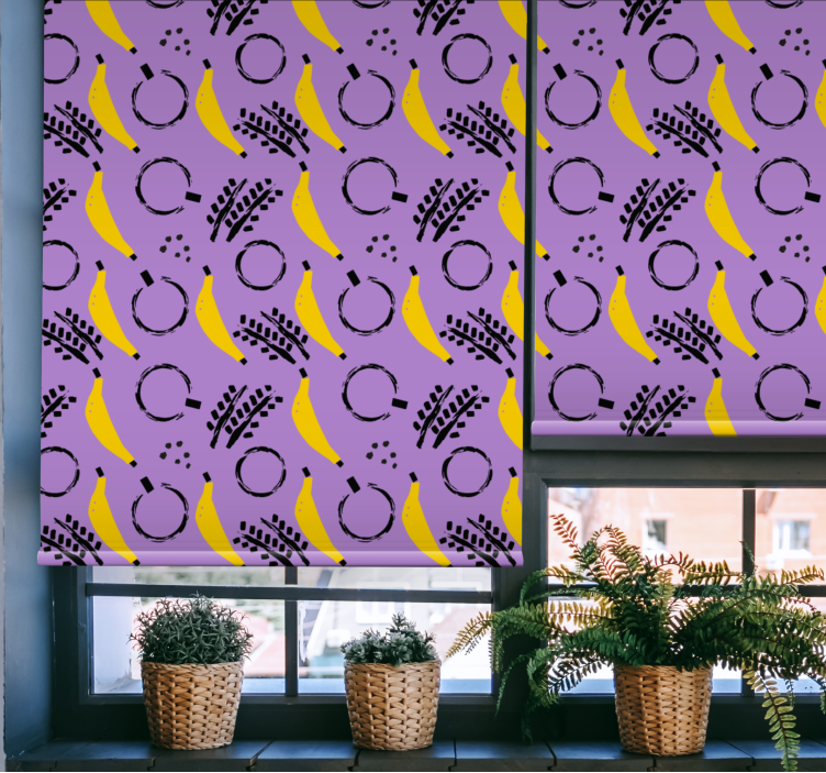 Banana Pattern Design blind fruit and vegetables - TenStickers