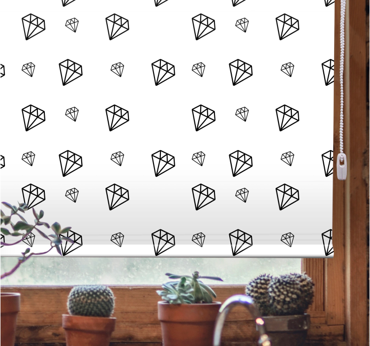 Black and white diamonds blind original - TenStickers