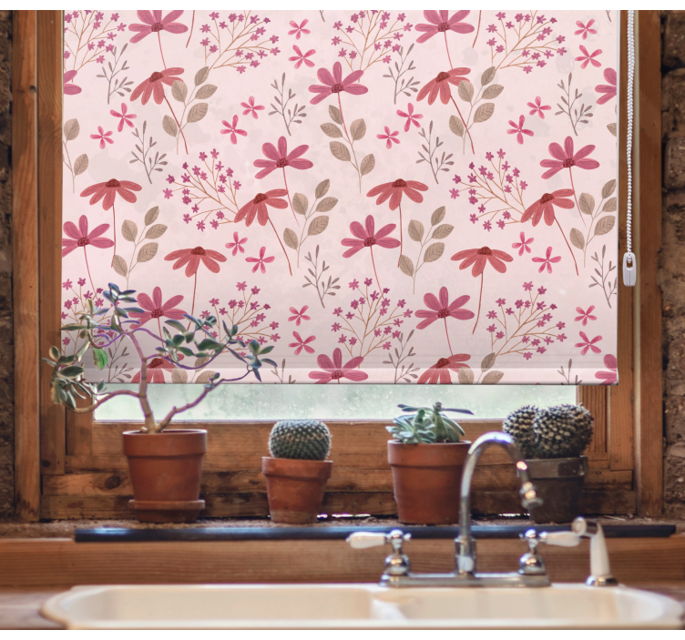 Botanical Arrangement Joy blind flowers and plants - TenStickers