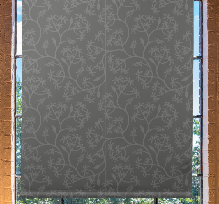 Botanical Climbing Motif blind flowers and plants - TenStickers