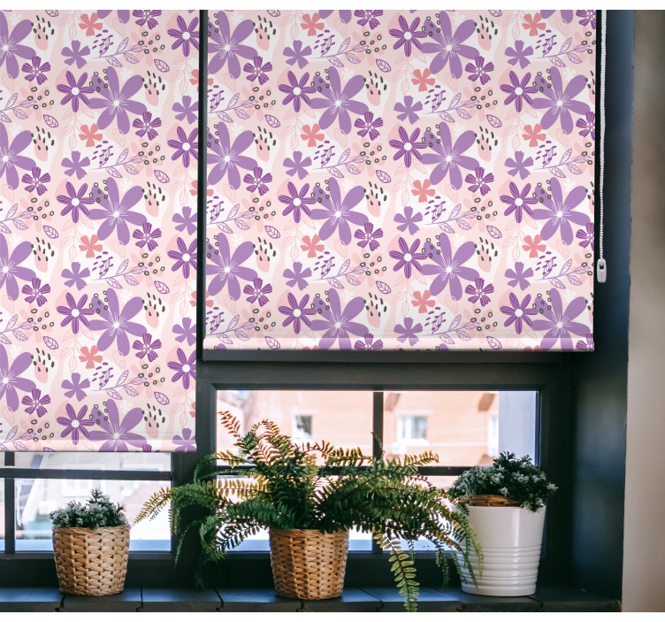 Butterfly Floral Cascade butterflies blind - TenStickers