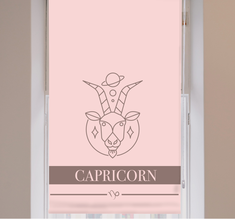 CAPRICORN ASTROLOGICAL SYMBOL customised roller blind - TenStickers