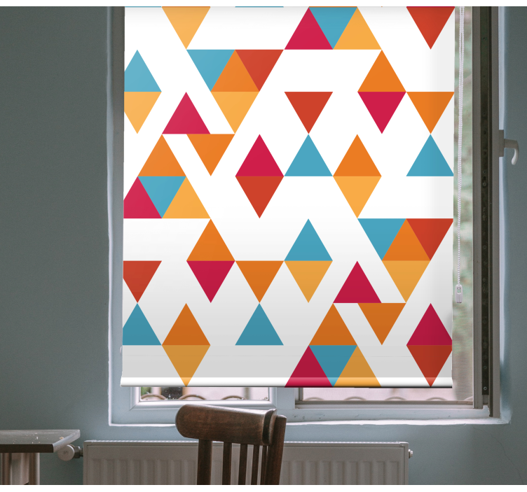 Colorful geometric triangle modern blind - TenStickers