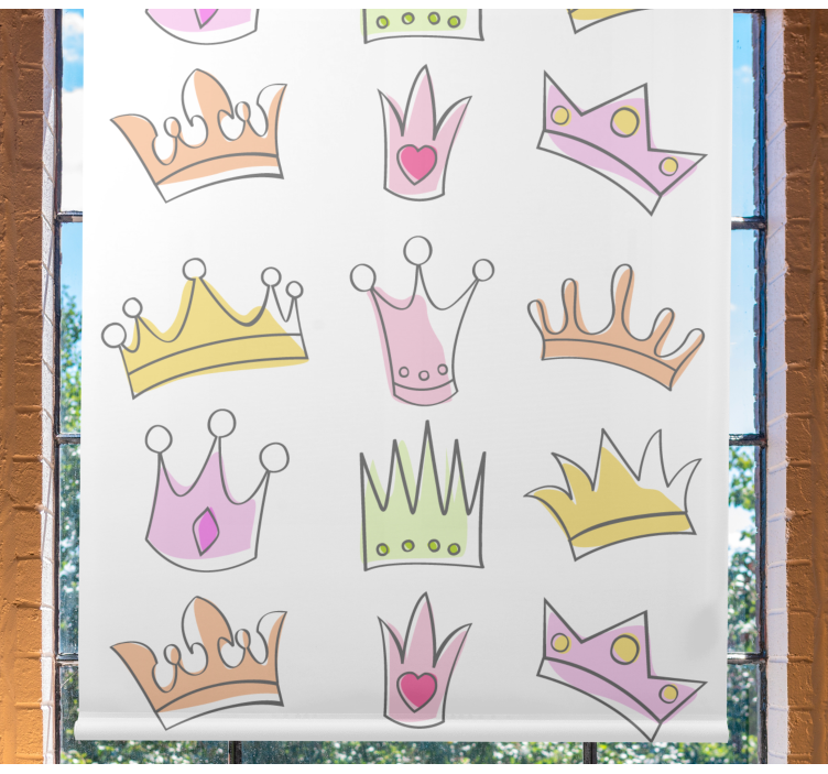 Crown pattern motif blind children - TenStickers