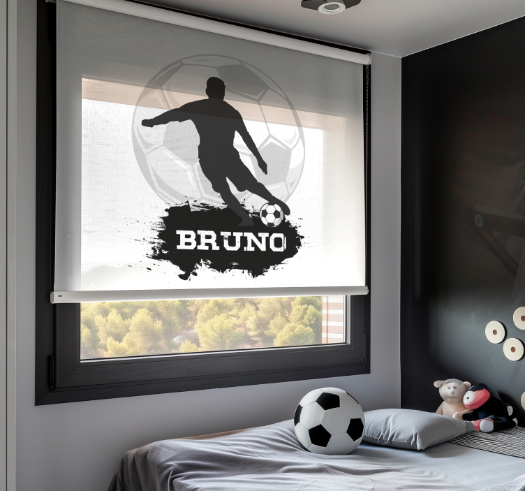 Customisable football ball football blind - TenStickers