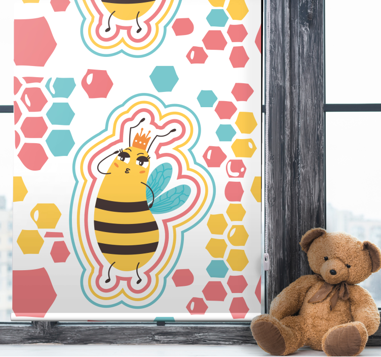 Cute Bee Character animals blind - TenStickers