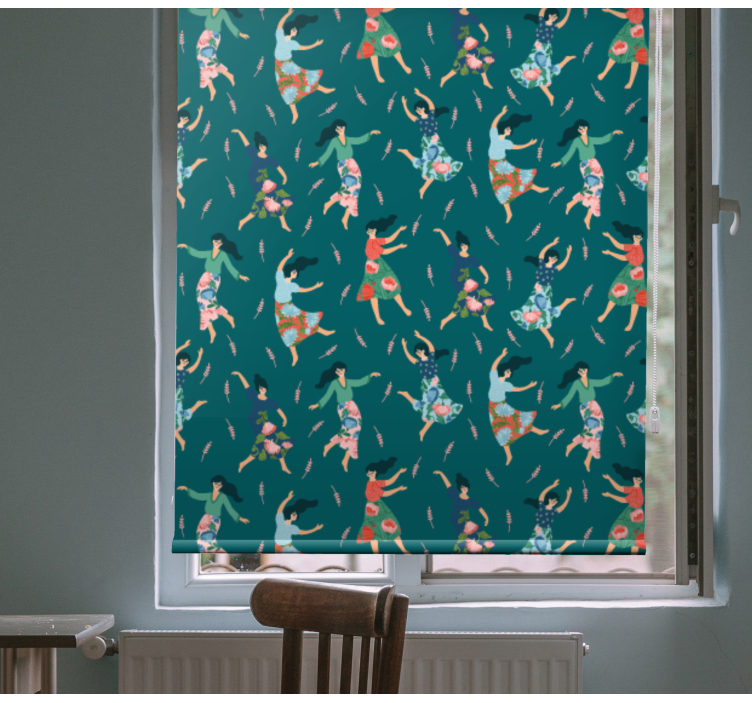 Dancing women pattern blind original - TenStickers