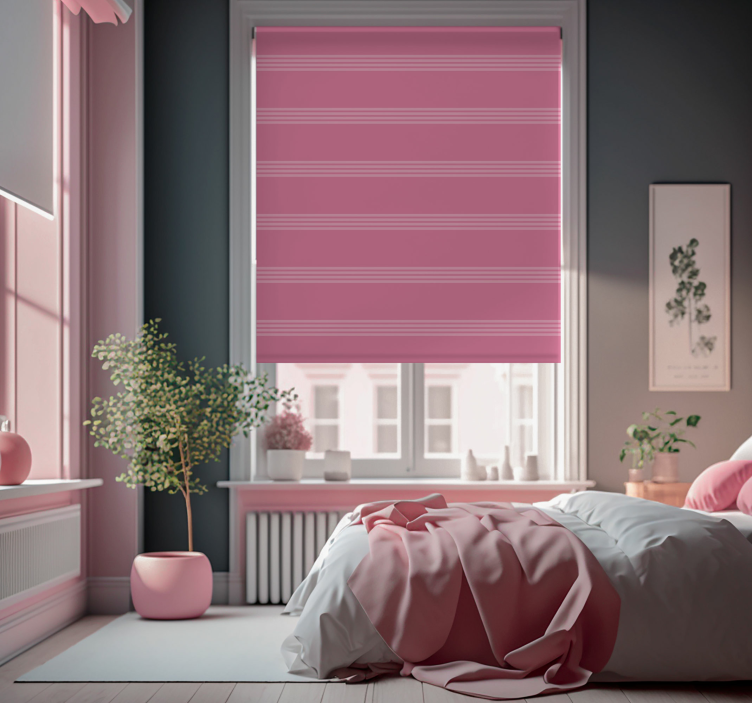 dark pink light stripes Master bedroom blind - TenStickers