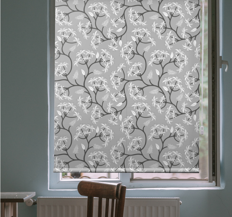 Elegant Floral Branches blind flowers and plants - TenStickers