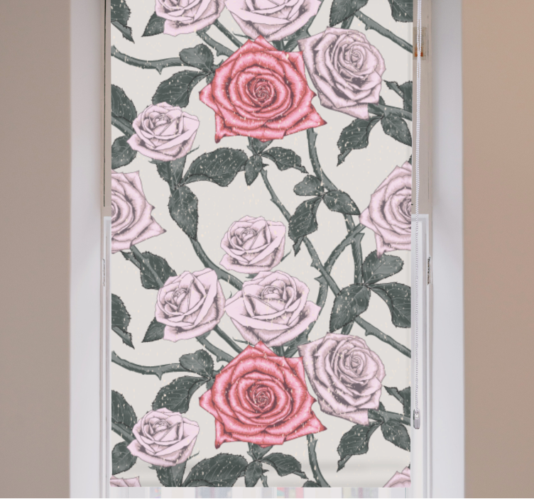Elegant Rose Arrangement blind flowers and plants - TenStickers