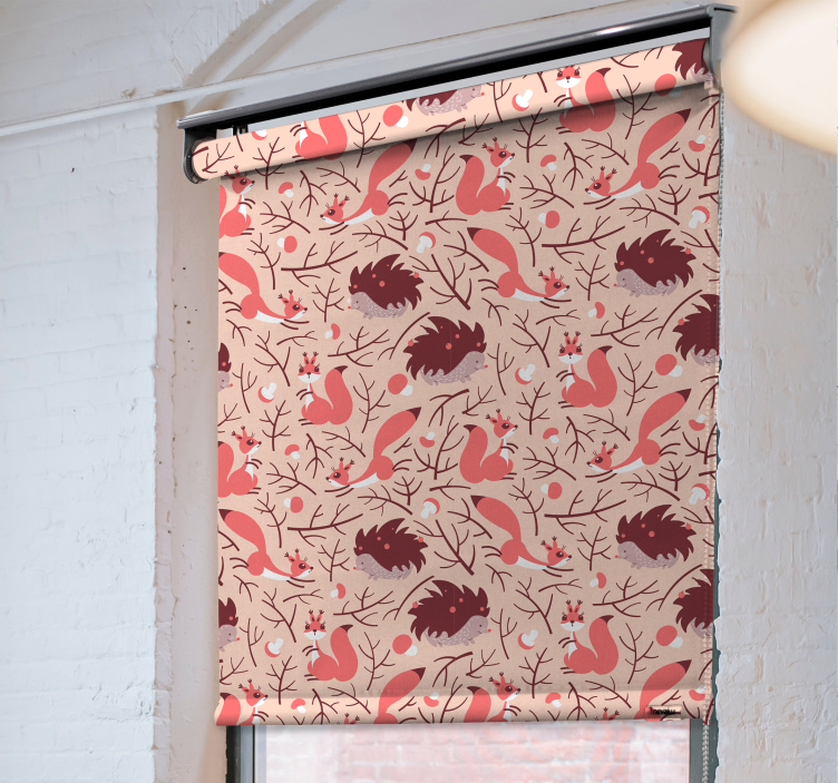 Fauna Pattern Motif animals blind - TenStickers