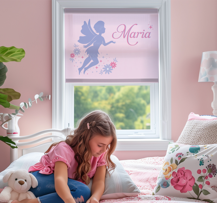 Flying fairy Custom printed window shade - TenStickers