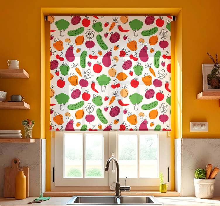 Fruits and vegetables  blind kitchen - TenStickers