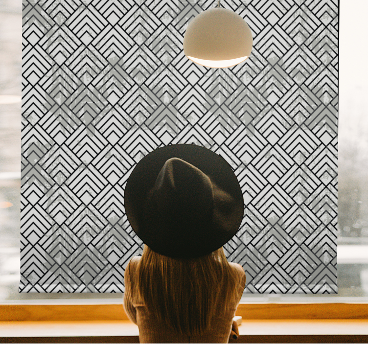 Geometric Arrangement Style modern blind - TenStickers