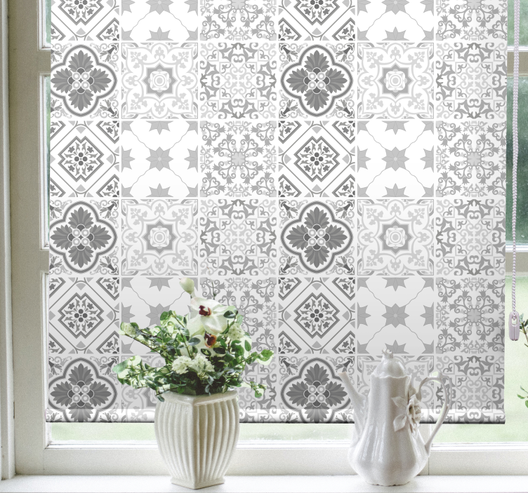 Geometric Pattern Tiles fun blind - TenStickers