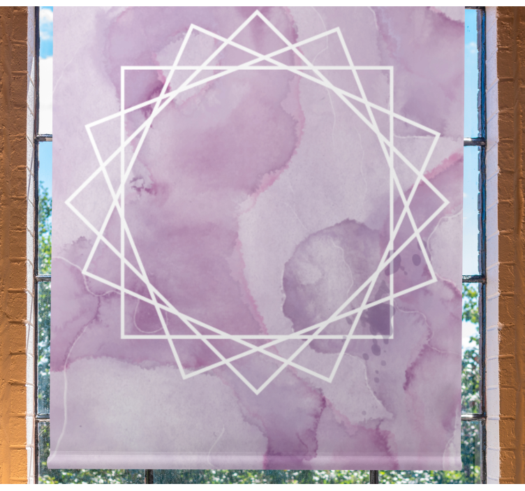 Aquarella elegant star pattern roller blind - TenStickers