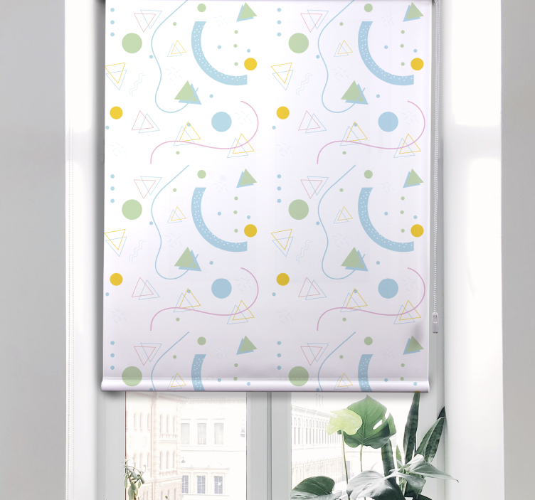 Geometric shapes array modern blind - TenStickers