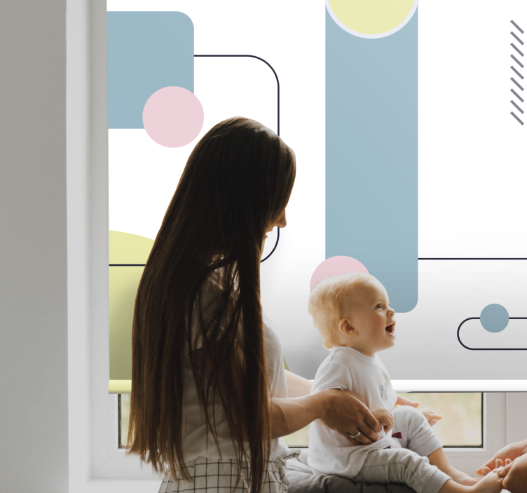 Geometric Shapes Play modern blind - TenStickers