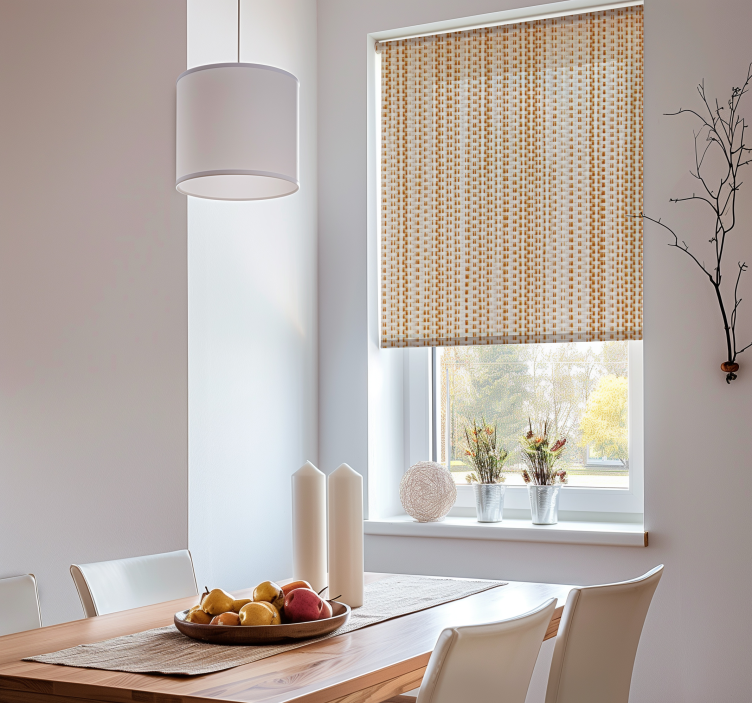 Geometric Weave pattern roller blind - TenStickers