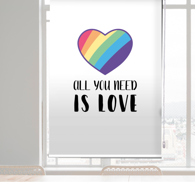 All you need is love text blind - TenStickers