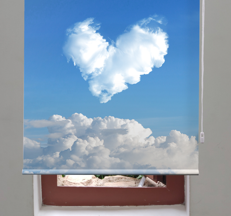 Heart shaped cloud love blind - TenStickers