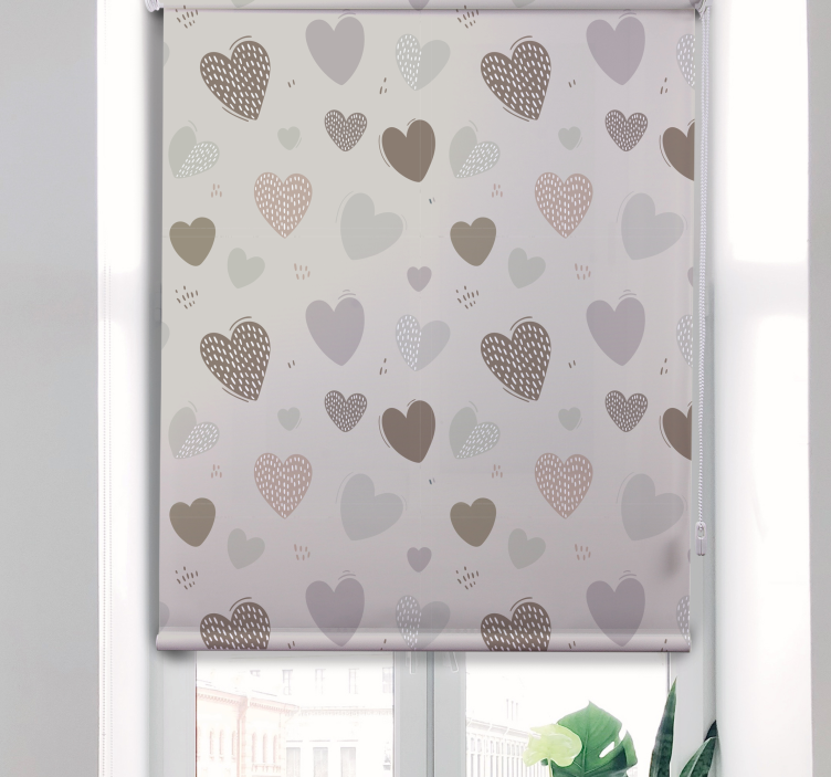 Gray Pattern love blind - TenStickers