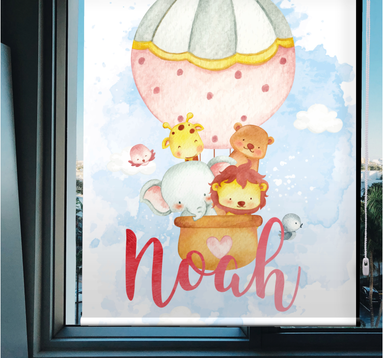 Hot Air Balloon Adventure customised roller blind - TenStickers