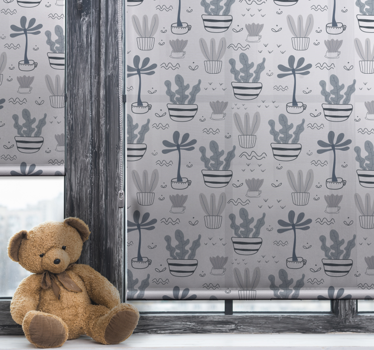 Gray Shades cactus blind - TenStickers