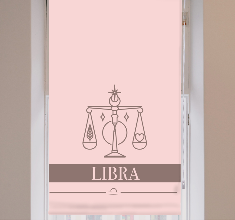 Libra zodiac symbol text blind - TenStickers
