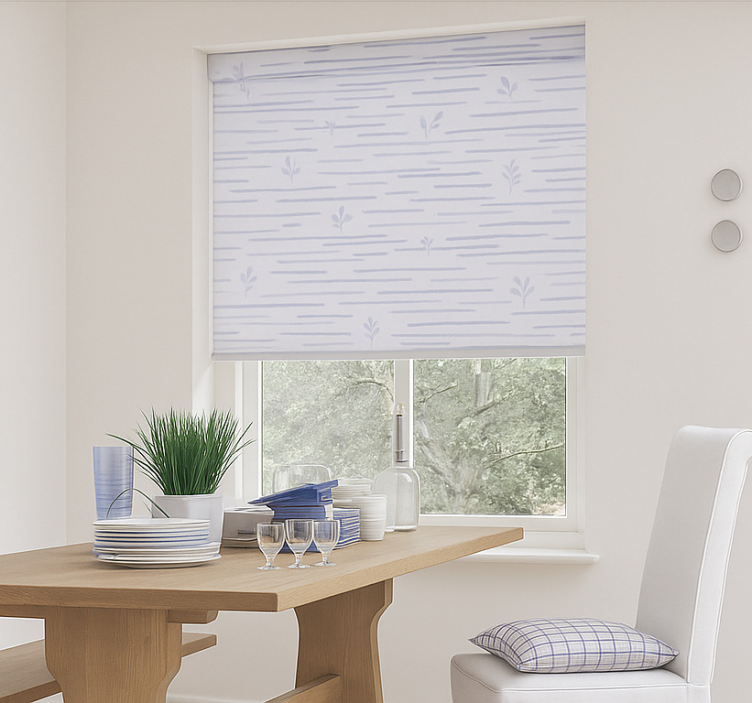 Light lavender design dining room blind - TenStickers