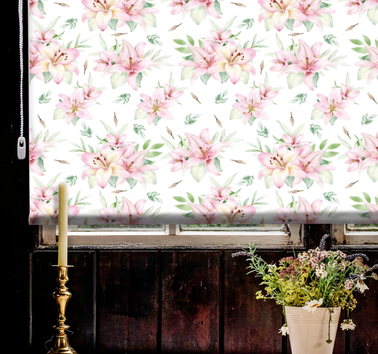 Lush Floral Patterns blind flowers and plants - TenStickers