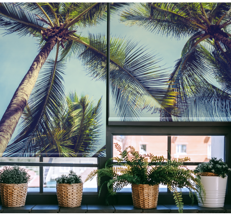Lush Palm Canopy tree blind - TenStickers