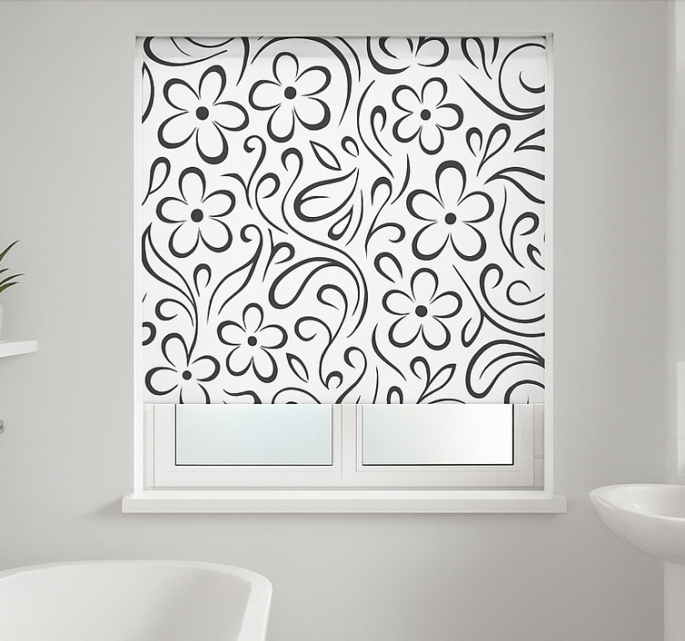 White maritime theme bathroom blind - TenStickers