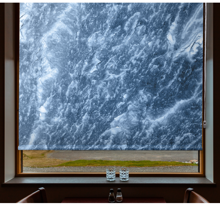 Pattern roller blind marble-inspired design - TenStickers