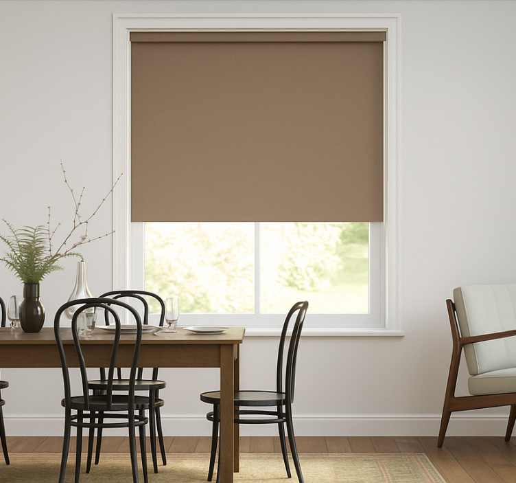 Peanut brown tone  dining room blind - TenStickers