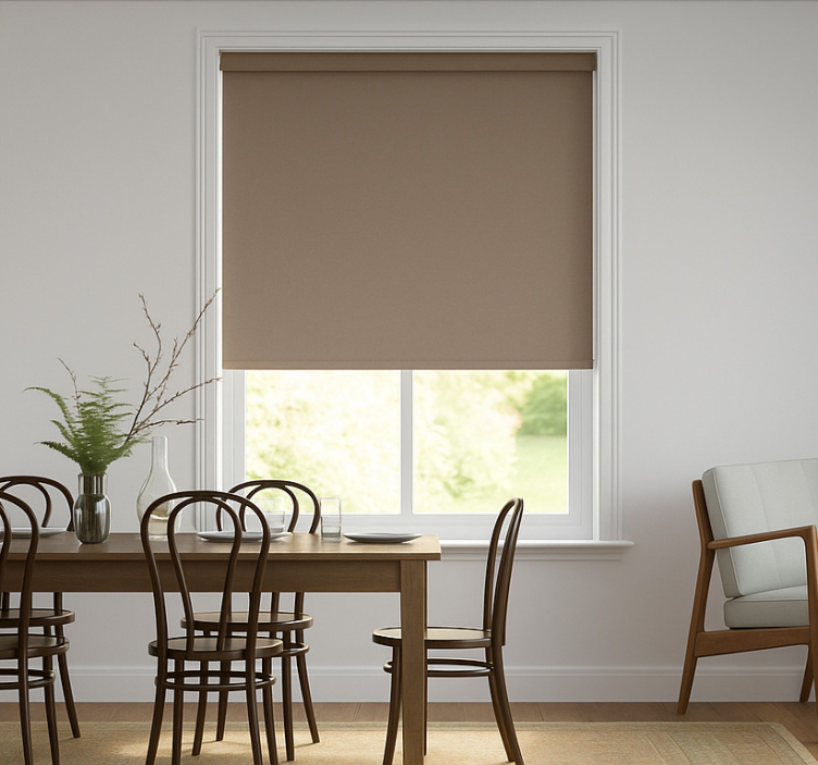 Peanut brown tone  dining room blind - TenStickers