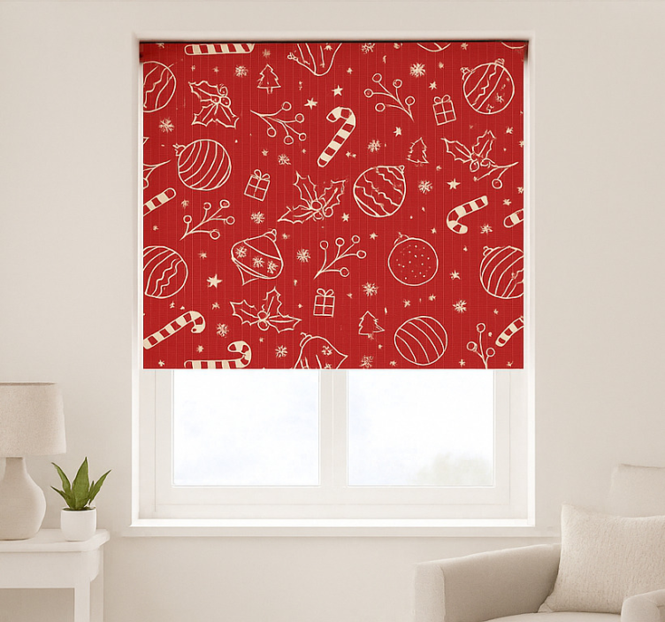 Robin Birds Pattern living room blind - TenStickers