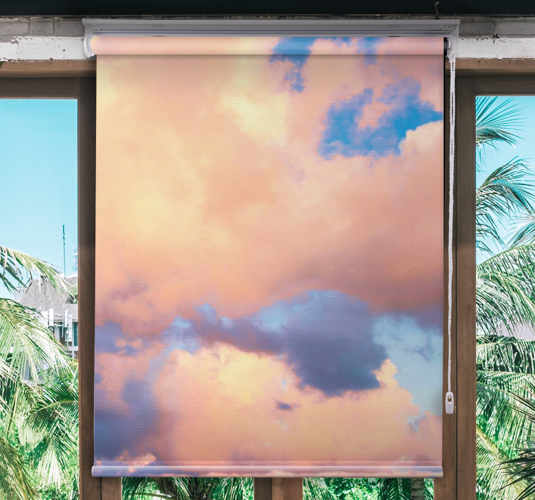 Serene scene cloud roller blind - TenStickers