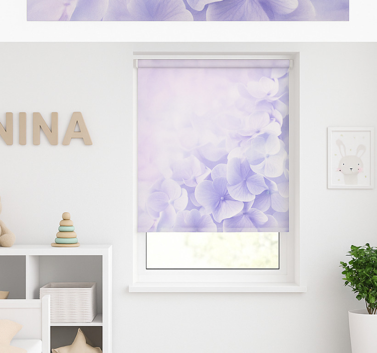 Soft hazy hydrangeas blind children - TenStickers
