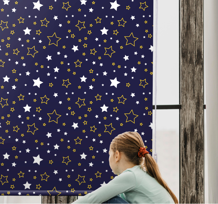 Starry night motif blind children - TenStickers